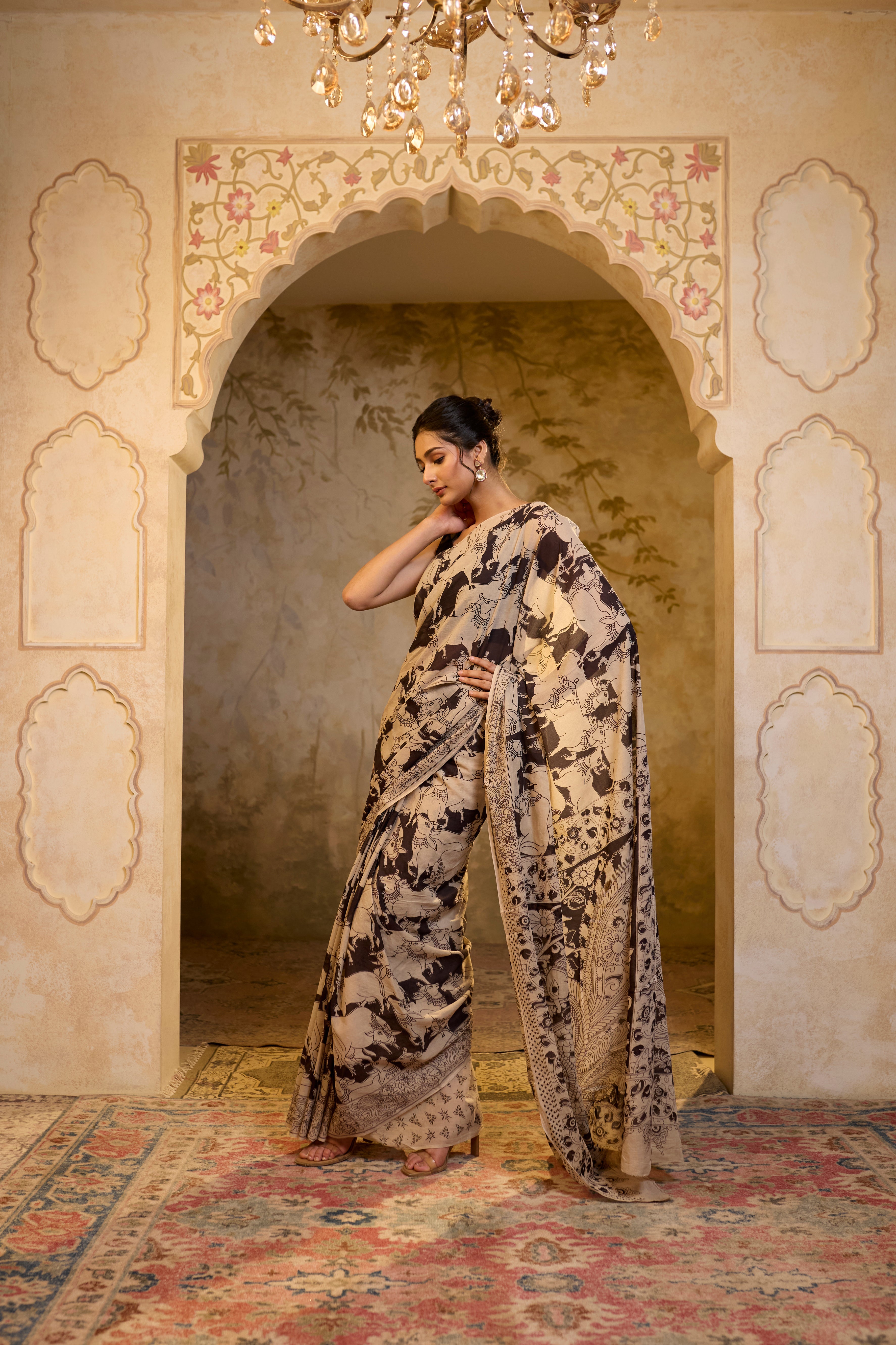 Brown Cotton Sarree
